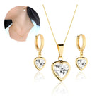 Kit Brinco Corrente Feminina Festa Casamento Noivado Coração