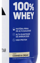 Max Titanium Suplemento em pó 100% Whey proteínas sabor cookies & cream em pote de 900g