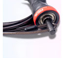 Corda De Pular Iniciante Rolamento Profissional Fidje Sport Preto/vermelho