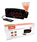 Relógio Despertador Digital Fm Usb Lelong Le-672 C Projetor Cor Preto