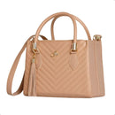 Bolsa Feminina Marfim Baú Grande Alça Transversal Removí Nude