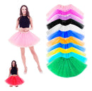 Saia Tule Adulto Colorida C/brilho Festa Carnaval 40 Cm T Rosa