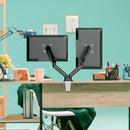 Suporte De Mesa Duplo Com Pistão A Gás 14 À 32'' Sim-2500 Cor Preto