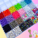 Kit Miçanga Infantil Maleta Montar Pulseira Infantil Bolinha