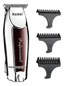 Máquininha Barba E Cabelo Acabamento Kemei Sem Fio Recarregável KM-9163