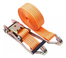 Cinta Com Catraca Carga 5 T 50mm 10metro Caminhão Amarração Laranja