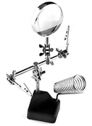 Lupa Com Garras E Suporte Ferro Solda Articulável Eda 0ad