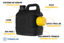 Garrafao Termico 5 Litros Termolar Supertermo Preto Amarelo Preto