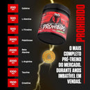 PROHIBIDO PRÉ TREINO 360g - Sabor: Strawberry Margarita (Morango) - A Combinação Perfeita de 8 Ingredientes que proporcionam energia do início ao fim do seu Treino