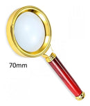 Lupa De Luxo Com Lente De Aumento Zoom 10x 70mm Mf-70