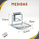 Saboneteira De Parede Porta Sabonete Aço Com Ventosa Arthi