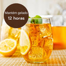 Garrafa térmica Verona Pressão Ampola de vidro 1.8L preta Unitermi