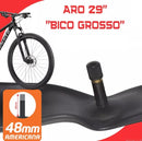 2 Câmara Aro 29 X 1.95/2.125 Bico Grosso 48 Mm Bicicleta Mtb Dunlop