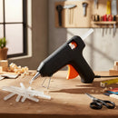 Pistola Cola Quente Grande Artesanato + Bastao Grosso 60w Preto