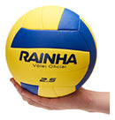 Bola De Volêi Rainha 2.5 Quadra E Praia Cor Amarela E Azul