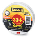 Fita Isolante 3m Scotch 33+ 20 Metros Kit 2 Peças Cor Preto Liso