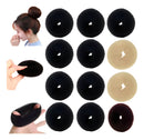 Kit 12 Un Rosquinha Esponja Coque Cabelo Enchimento Tam: M Sortido