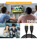 Cabo Hdmi 20m Metros Preto Premium 4k Blindado Gold 3d Full