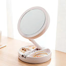 Espelho Led Dobravel De Maquiagem Rosto Make