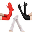 Luva Lycra Extra Longa Festa Cosplay Casamento De Vermelha