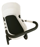 Colchão Carrinho Bebê Acolchoado Colchonete Moises Algodão Cor Preto