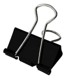 Prendedor De Papel Binder Clips 41mm C/ 12unid. Kaz Cor Preto