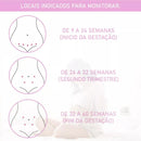 Monitor batimentos cardíacos do bebê fetal doppler cor rosa