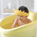Chapeu Banho Ajustável Bebê Com Protetor Olhos E Orelhas Cor Amarelo AMARELO