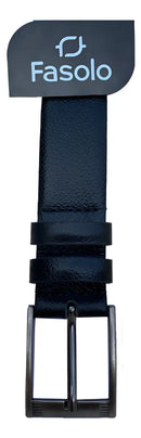 Cinto Masculino Social Couro Legítimo Fasolo T136 Cor Preto Tamanho 100