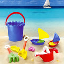 Baldinho De Praia Conjunto Kit Para Praia Contém 8 Peças