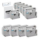 10x Fita Compativel P/ Uso Rotulador Brother Pt-70 Pt0 Mk231 Cor Branco