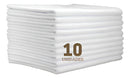 Pano De Prato Liso Branco O Legítimo Kit 10 Pronta