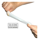 Par Corretor Protetor Dedão Joanete Silicone Halux Pés Cor Branco Tamanho 7CM