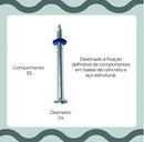 Pino Liso Ação Indireta Aço Ancora 1/4x55 Cx/100 Unidades