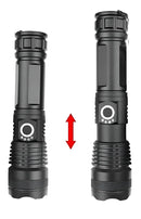 T9 Lanterna Tática Mais Forte Do Mundo Potente Sitio Fazenda Cor da lanterna Preto Cor da luz LED Fluoreled