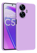 Capa Capinha Compativel Para Realme C55 4g Aveludada T Lavanda