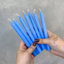 1 Kg Vela Palito Colorida / Bicolor Tradicional 18cm 35und