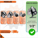 Kit Mandril Chave 1/2 Rosca 1,5-13mm + Adaptador De Impacto