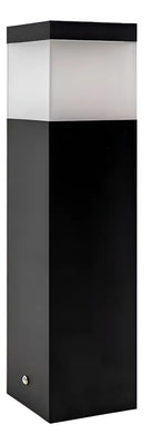 Poste Balizador 30cm Para Jardim Em Alumínio St1301 Cor da cúpula Preto