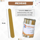 100 Lixas De Unha Mini Descartáveis Manicure Pedicure Cutícula Unha Mimo Profissional 8 Cm Cor Parda Monolo