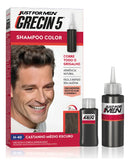 Shampoo Tonalizante Grecin 5 Castanho Médio Escuro Cobre os Grisalhos 60ml