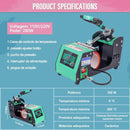 Mecolour Atualizar Prensa Térmica Canecas 11oz Sublimadora Transfer Cilíndrica Cor verde e preto