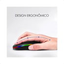 Mouse Sem Fio Bluetooth Recarregável Notebook Wireles