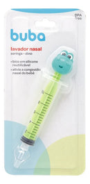 Buba, Lavador Nasal Seringa Silicone Dino - Verde