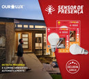Lampada Controled 9w Sensor De Presença 6500k 760lm Ourolux