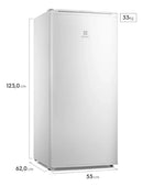 Freezer Vertical Fei19 162l Inverter Branco Electrolux