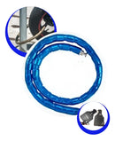 Cadeado Trava Anti Furto Motos Bike Estepe 22mm X 1 Metro Cor Azul