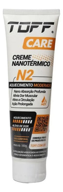 Creme Para Alívio da Dor Muscular Aquecimento Moderado Nanotérmico Toff N2