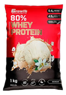 (top) Whey Protein Concentrado 80%(1kg) -growth Supp Baunilha
