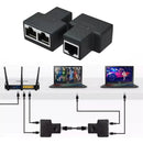 Adaptador Duplicador Para Cabo De Rede Entradas Rj45 Fêmeas